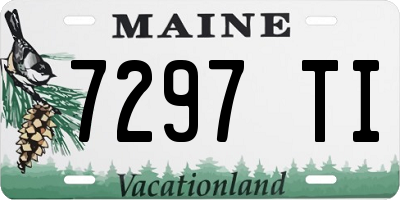 ME license plate 7297TI