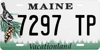 ME license plate 7297TP