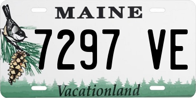 ME license plate 7297VE