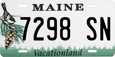 ME license plate 7298SN