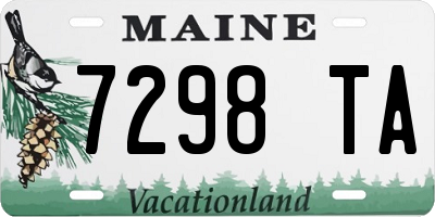 ME license plate 7298TA