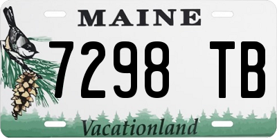 ME license plate 7298TB