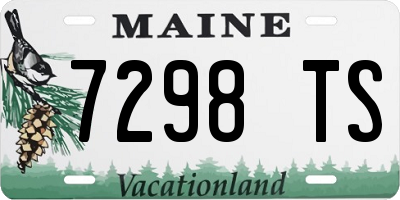 ME license plate 7298TS