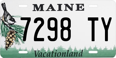 ME license plate 7298TY