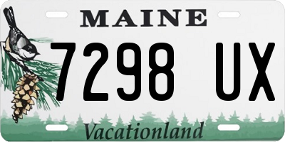 ME license plate 7298UX