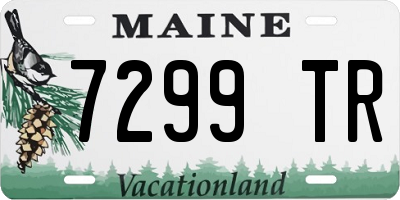 ME license plate 7299TR