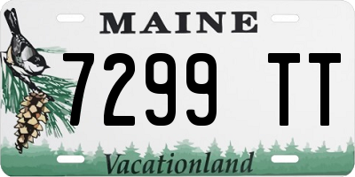 ME license plate 7299TT