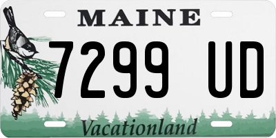 ME license plate 7299UD