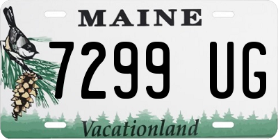 ME license plate 7299UG