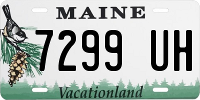 ME license plate 7299UH