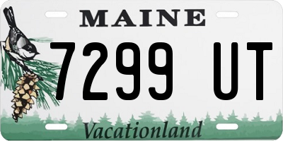 ME license plate 7299UT