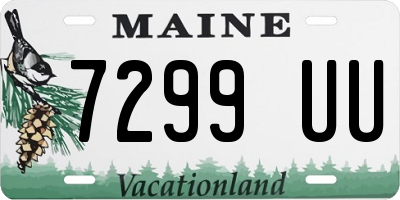 ME license plate 7299UU