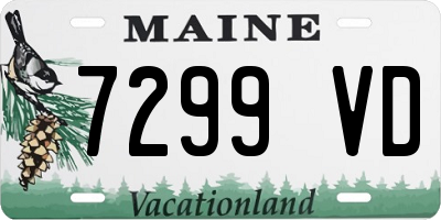 ME license plate 7299VD