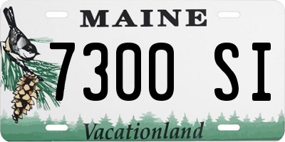 ME license plate 7300SI