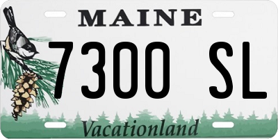 ME license plate 7300SL