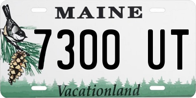 ME license plate 7300UT