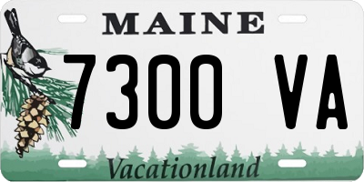 ME license plate 7300VA