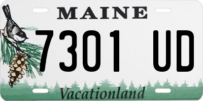 ME license plate 7301UD