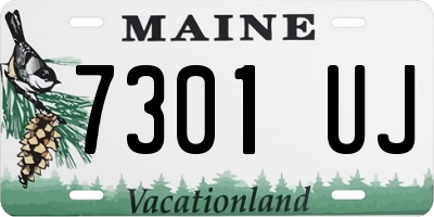 ME license plate 7301UJ