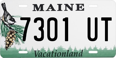 ME license plate 7301UT