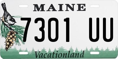 ME license plate 7301UU