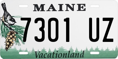 ME license plate 7301UZ