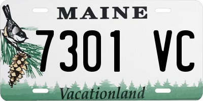 ME license plate 7301VC