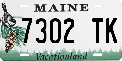 ME license plate 7302TK