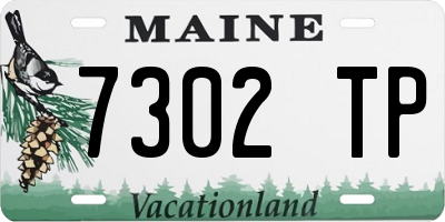 ME license plate 7302TP