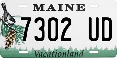ME license plate 7302UD