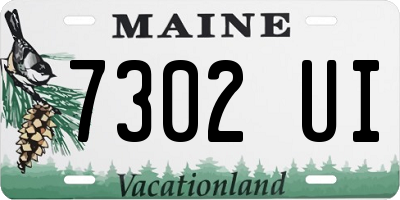 ME license plate 7302UI