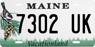 ME license plate 7302UK
