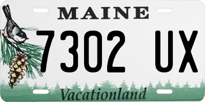 ME license plate 7302UX
