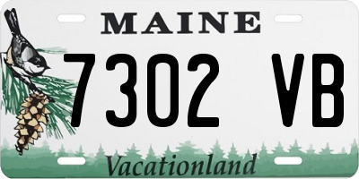 ME license plate 7302VB