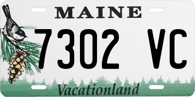 ME license plate 7302VC