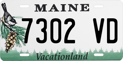 ME license plate 7302VD