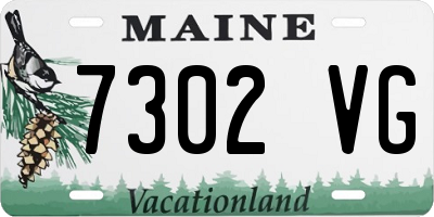 ME license plate 7302VG