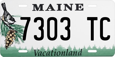 ME license plate 7303TC