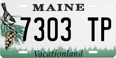 ME license plate 7303TP