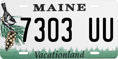 ME license plate 7303UU