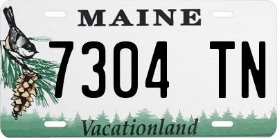 ME license plate 7304TN