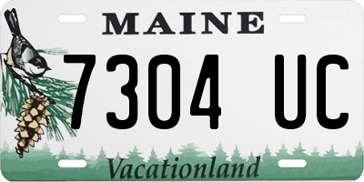 ME license plate 7304UC