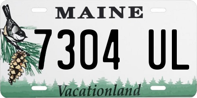 ME license plate 7304UL
