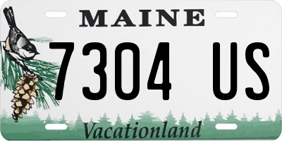 ME license plate 7304US