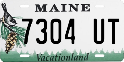 ME license plate 7304UT