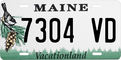 ME license plate 7304VD