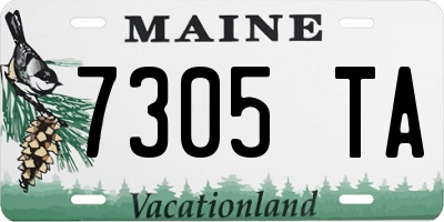 ME license plate 7305TA