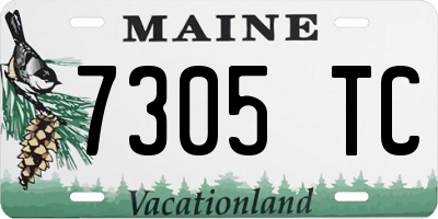 ME license plate 7305TC