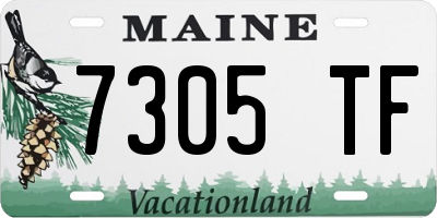 ME license plate 7305TF