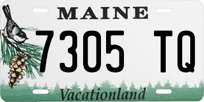 ME license plate 7305TQ